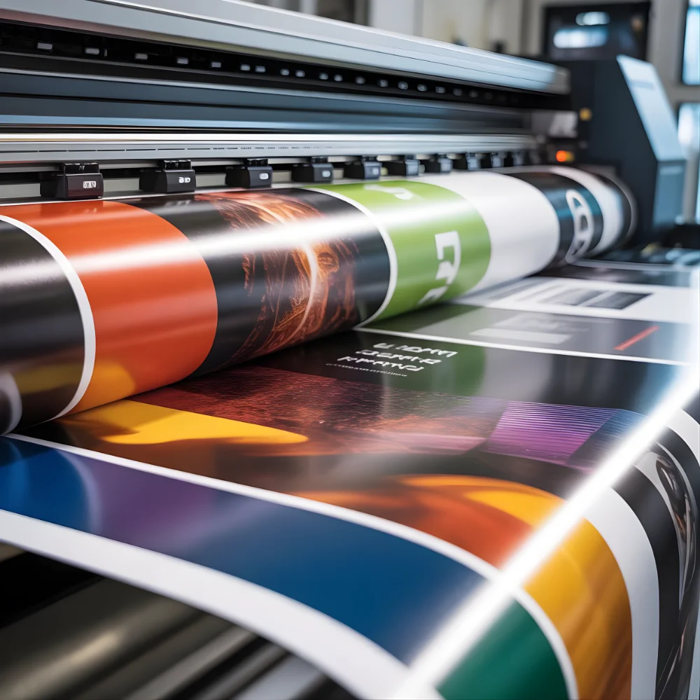 Impresión en Vinilo Espacio comercial decorado con vinilos publicitarios