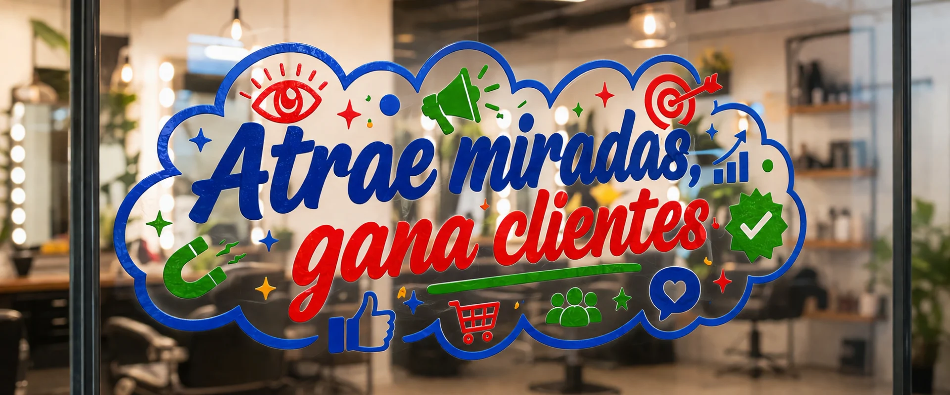 Impresión en Vinilo Aplicación de vinilo adhesivo en vitrina comercial moderna